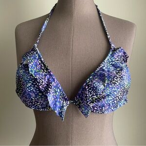 Ruffled triangle Bikini Top